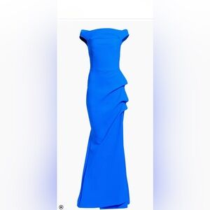 Chiara Boni La Petite Robe Elegant Blue Strapless Dress 40 / 4